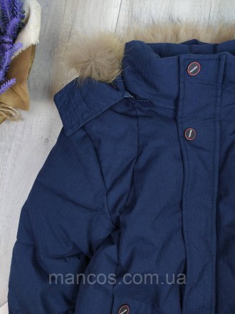 Куртка зимняя High design для мальчика тёмно-синяя капюшон с опушкой 
Состояние:. . фото 3