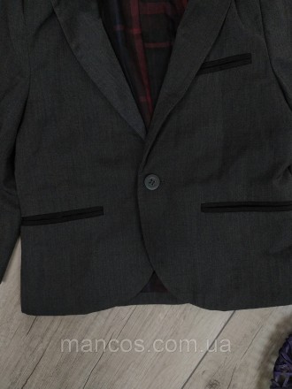 Пиджак BHS для мальчика чёрный 
Состояние: б/у, в идеальном состоянии 
Производи. . фото 4