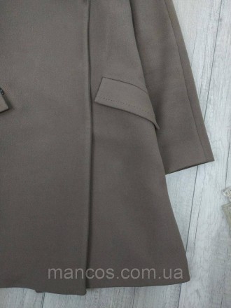 Пальто женское демисезонное Folk L'OR удлинённое коричневое 
Состояние: б/у, в и. . фото 4