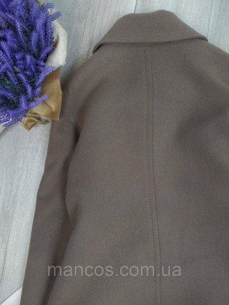 Пальто женское демисезонное Folk L'OR удлинённое коричневое 
Состояние: б/у, в и. . фото 6