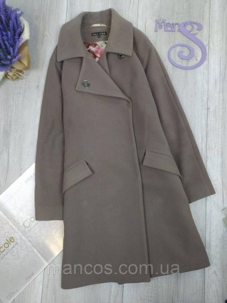 Пальто женское демисезонное Folk L'OR удлинённое коричневое 
Состояние: б/у, в и. . фото 2