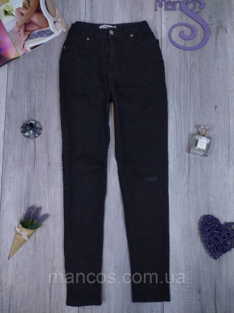 Женские джинсы Zeo Basic чорные
Состояние: б/у, в идеальном состоянии 
Производи. . фото 2