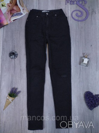 Женские джинсы Zeo Basic чорные
Состояние: б/у, в идеальном состоянии 
Производи. . фото 1
