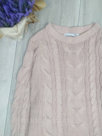 Женский вязаный свитер Lager цвет пудровый 
Состояние: б/у, в хорошем состоянии . . фото 3
