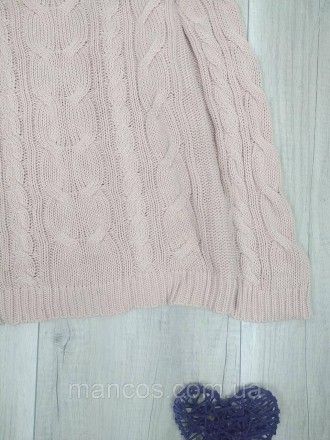 Женский вязаный свитер Lager цвет пудровый 
Состояние: б/у, в хорошем состоянии . . фото 4