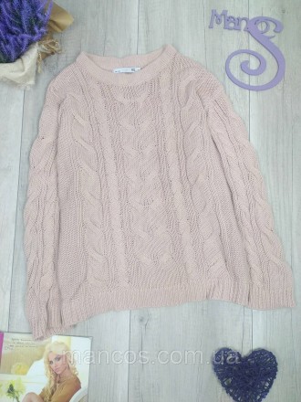 Женский вязаный свитер Lager цвет пудровый 
Состояние: б/у, в хорошем состоянии . . фото 2
