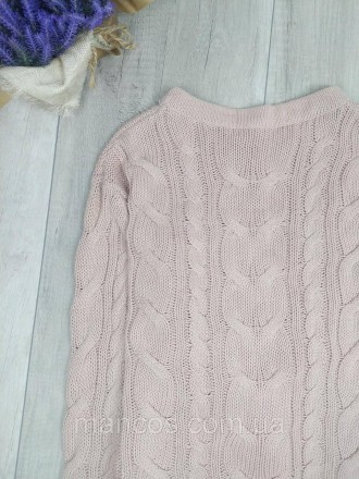 Женский вязаный свитер Lager цвет пудровый 
Состояние: б/у, в хорошем состоянии . . фото 6