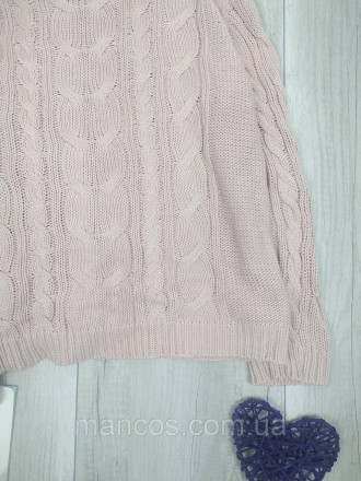 Женский вязаный свитер Lager цвет пудровый 
Состояние: б/у, в хорошем состоянии . . фото 7