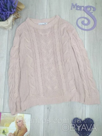 Женский вязаный свитер Lager цвет пудровый 
Состояние: б/у, в хорошем состоянии . . фото 1