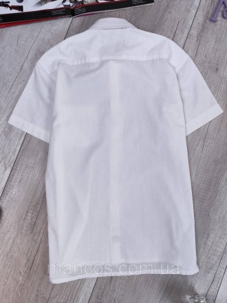 Рубашка для мальчика с коротким рукавом, карманом. Застежка пуговицы с потайной . . фото 7