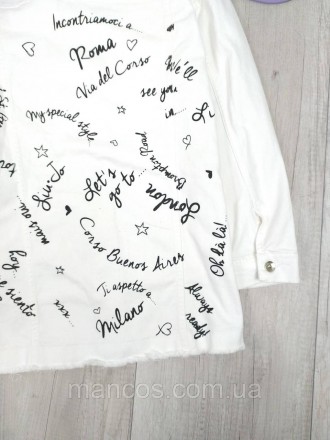 Джинсовый пиджак женский It's Basic удлинённый белый 
Состояние: б/у, в идеально. . фото 7