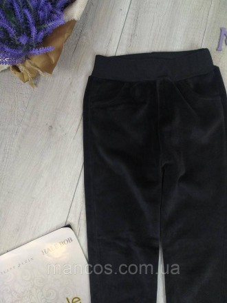 Штаны для девочки Pelin kids велюровые чёрные 
Состояние: б/у, в идеальном состо. . фото 3