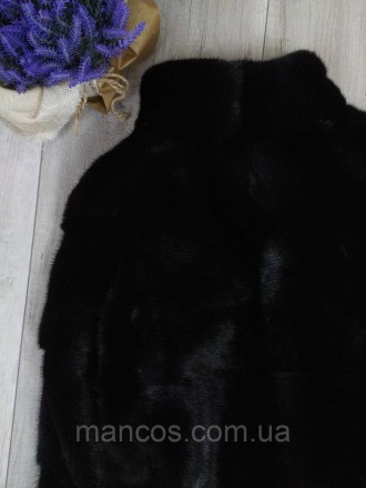 Женская норковая шуба натуральная короткая темно коричневая воротник стойка
Сост. . фото 6