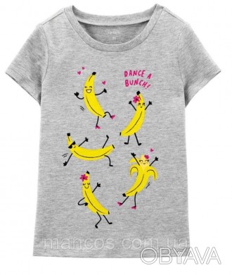Красивая и модная детская футболка для девочки с оригинальною апликациєю, рисунк. . фото 1