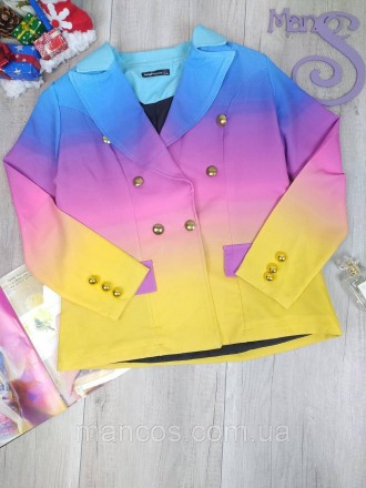 Женский пиджак Jennyfer с подкладом блейзер разноцветный
Состояние б/у, в идеаль. . фото 3