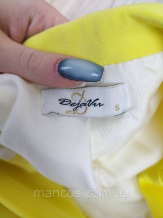 Женская накидка без рукавов с вырезами на талии лимонного цвета с перевязочками
. . фото 8