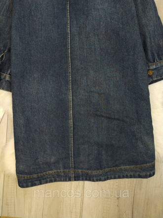 Женские джинсовый кардиган Джинсовая куртка синяя демисезонная. Застёжка пуговиц. . фото 8