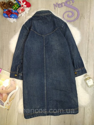 Женские джинсовый кардиган Джинсовая куртка синяя демисезонная. Застёжка пуговиц. . фото 6