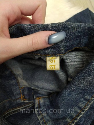 Женские джинсовый кардиган Джинсовая куртка синяя демисезонная. Застёжка пуговиц. . фото 9