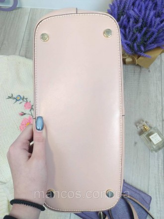 Модель женской сумки Antonio Biaggi сделана из кожи красивого пыльно-розового цв. . фото 7