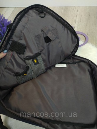 Сумка-рюкзак тканевый синий для ноутбука Lenovo корпус три в одном с диагональю . . фото 5
