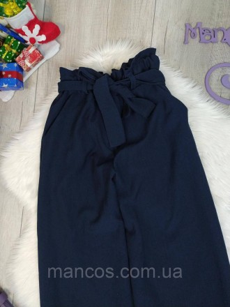 Эти стильные синие широкие брюки станут отличным выбором для вашей девочки, соче. . фото 3