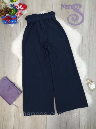 Эти стильные синие широкие брюки станут отличным выбором для вашей девочки, соче. . фото 5