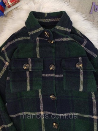 Обновите свой осенний и зимний гардероб стильной и уютной зелёной рубашкой в кле. . фото 3