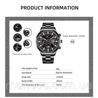 Новые модные мужские кварцевые наручные часы изготовлены из прочной нержавеющей . . фото 6
