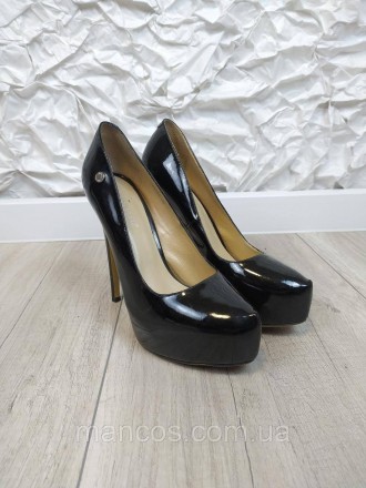 Элегантные и стильные черные лаковые туфли на каблуке от Antonio Biaggi. Изготов. . фото 3