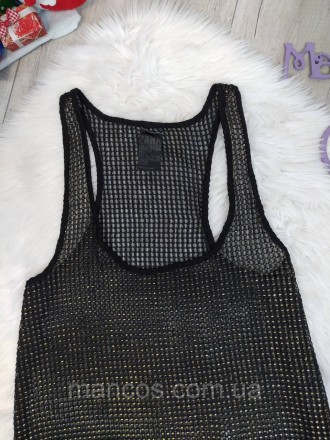 Обновите свой гардероб с элегантной черной майкой от Zara. Изготовленная из сетч. . фото 4