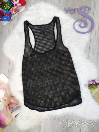 Обновите свой гардероб с элегантной черной майкой от Zara. Изготовленная из сетч. . фото 1