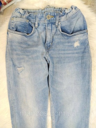 Превосходные голубые джинсы для девочки от бренда Denim, в отличном состоянии. П. . фото 3