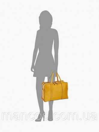 Изысканная кожаная жёлтая сумка придаст вашему образу свежий и стильный вид. Она. . фото 2