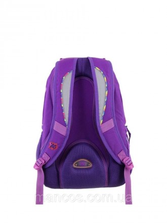 Стильный, чарующий рюкзак для девочки в фиолетовом цвете с уникальным принтом "Д. . фото 3