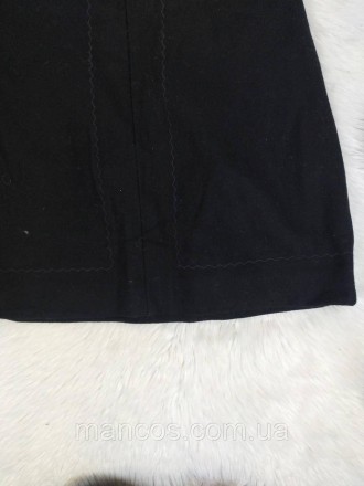 Тёплая женская юбка от UTERQÜE в черном цвете, размер S, представляет собой стил. . фото 7
