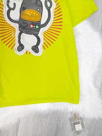 Зелёная футболка с роботом – стильное и удобное решение для вашего гардероба. Эт. . фото 4