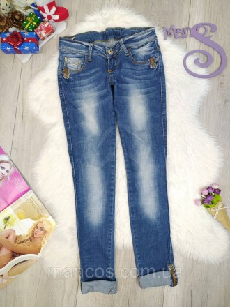 Стильные синие джинсы для вашей модницы от бренда Liuzin, размер 140. Эти узкие . . фото 2