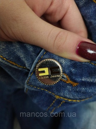 Стильные синие джинсы для вашей модницы от бренда Liuzin, размер 140. Эти узкие . . фото 8