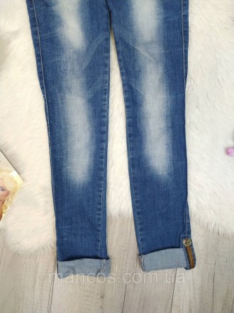 Стильные синие джинсы для вашей модницы от бренда Liuzin, размер 140. Эти узкие . . фото 4