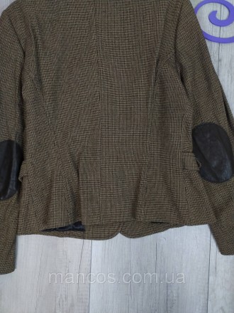 Стильный женский коричневый пиджак от Benetton. Этот изысканный элемент гардероб. . фото 8