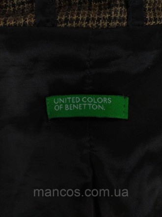 Стильный женский коричневый пиджак от Benetton. Этот изысканный элемент гардероб. . фото 11