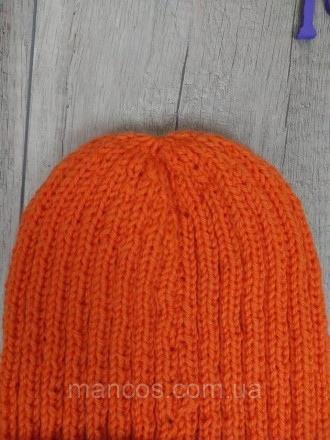 Теплая зимняя шапка в ярком оранжевом цвете станет отличным акцентом вашего зимн. . фото 6