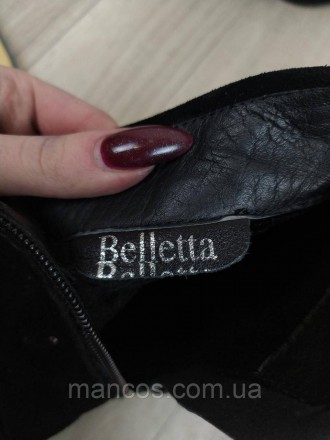 Эти женские чёрные замшевые ботильоны от Belletta - настоящий шик и элегантность. . фото 10