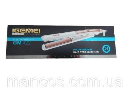 Выпрямитель для волос Gemei GM-422 предназначен для идеального выравнивания воло. . фото 4