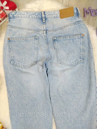 Стильные женские голубые джинсы от производителя Denim, с эффектом рваных мест, . . фото 6