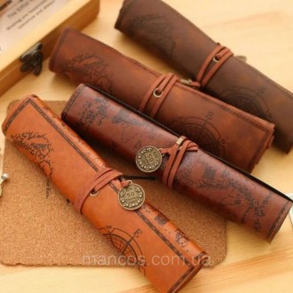 Оригинальный пенал-свиток для ручек и карандашей винтажный "Пиратская карта "
из. . фото 10