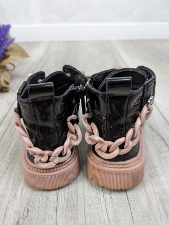 Демисезонные ботинки для девочки Канарейка выполнены из лакированной эко-кожи. 
. . фото 10