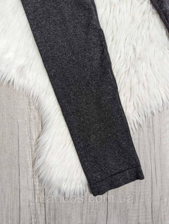 Новые лосины для девочки серого цвета с плотной эластичной ткани. 
Идеально ложа. . фото 3