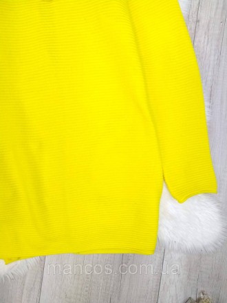 Теплый женский кардиган Сecil желтого цвета с капюшоном и карманами без застежки. . фото 7